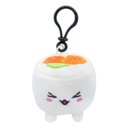 Plushi Plüschfigur mit Schlüsselanhänger Uramaki Sushi mit Lachs 7 cm Image