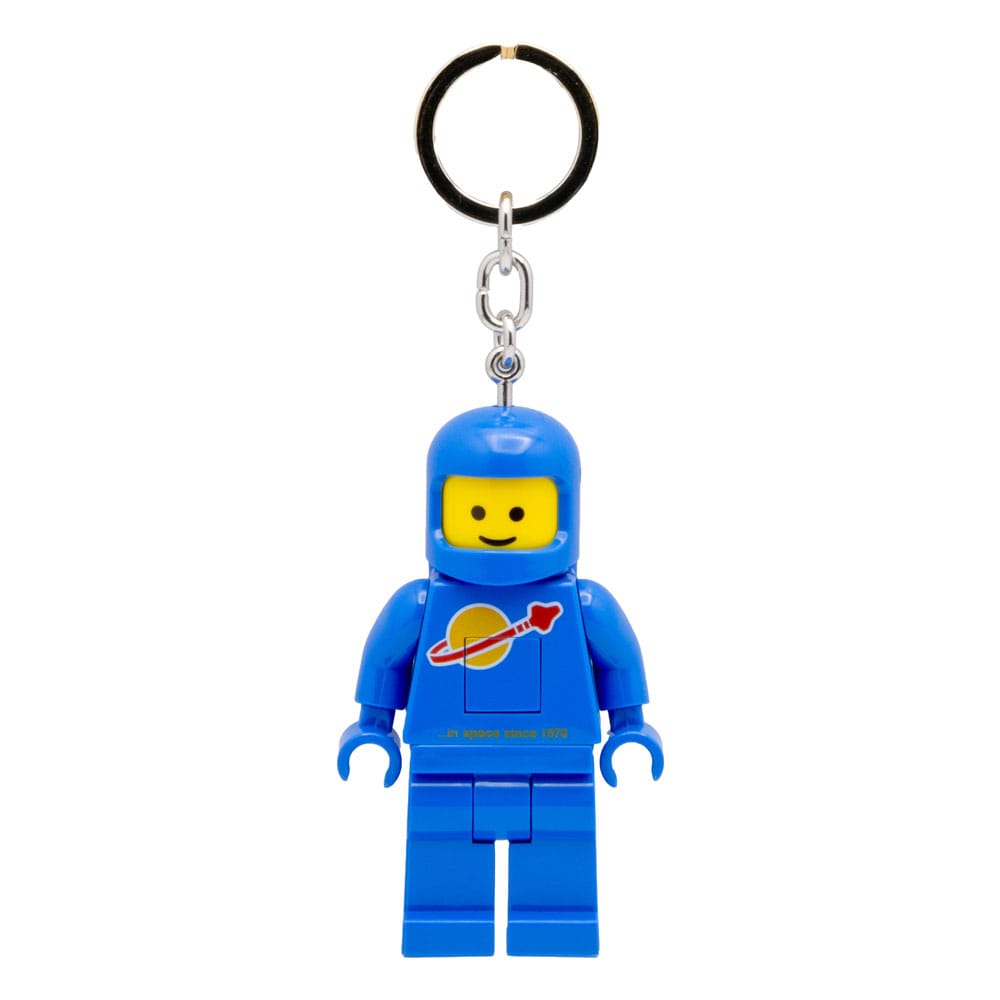 LEGO Schlüsselanhänger mit Leuchtfunktion Astronaut Blau 8 cm Image