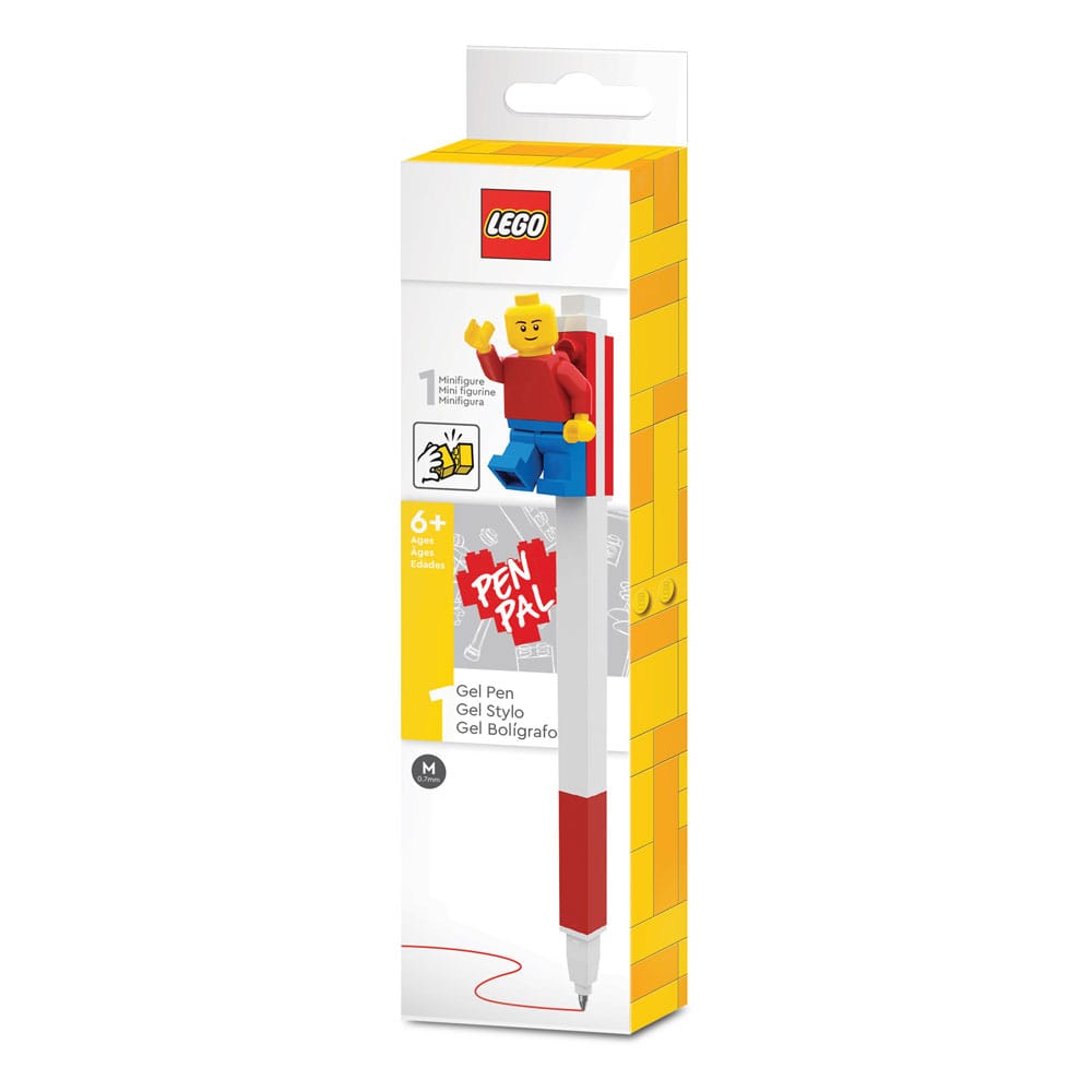 LEGO Gelstift mit Legofigur Rot Image
