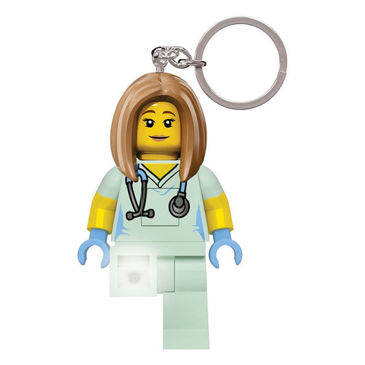 LEGO Classic Schlüsselanhänger mit Leuchtfunktion Krankenschwester 8 cm Image