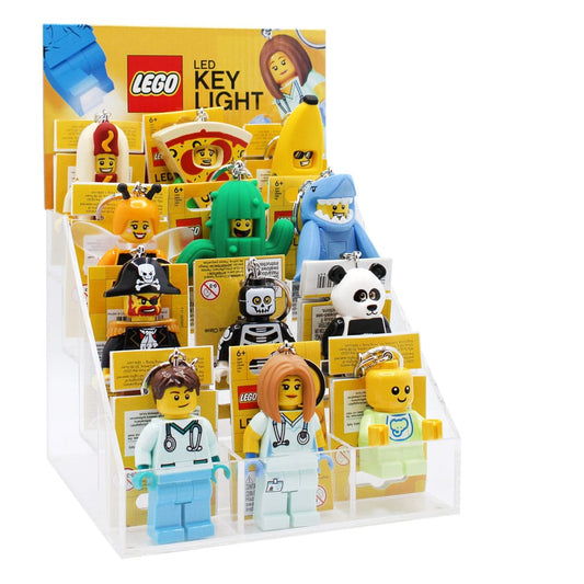 LEGO Acryl Verkaufsdisplay / Thekendisplay mit 12 Schlüsselanhängern mit Leuchtfunktion Image 2