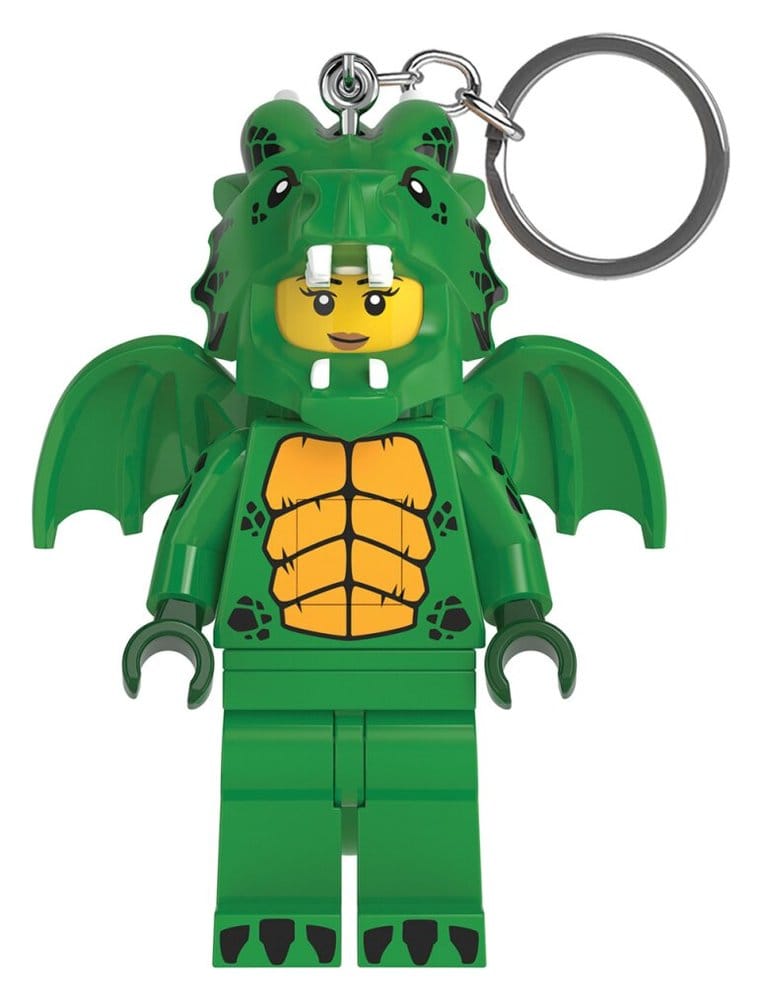 Lego Minifiguren Schlüsselanhänger Hellgrünes Drachenmädchen Image