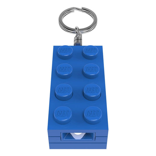 LEGO Minifigures Schlüsselanhänger mit Leuchtfunktion Stein-Blau 8 cm Image