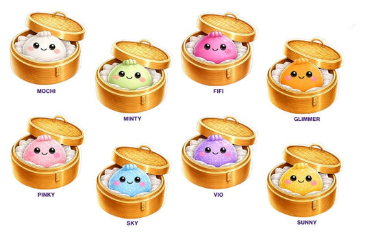 Squeez'a Dumpling Squishy Blind Box Display (8) Image 2