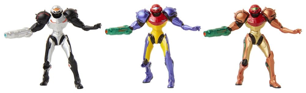 World of Nintendo Metroid Minifiguren 3er-Pack Chozo Power Suits 6 cm Image 1