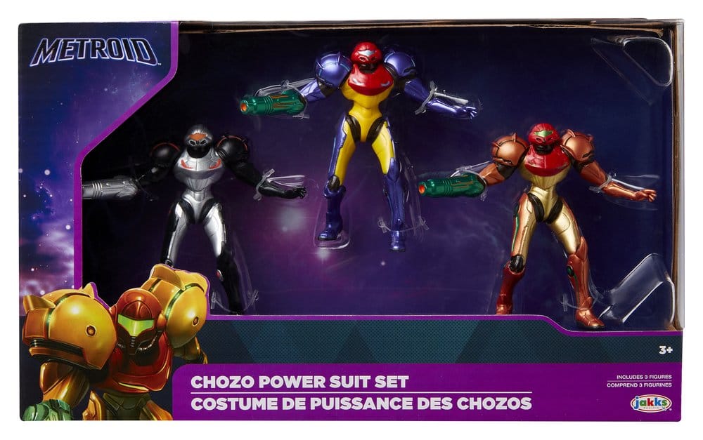 World of Nintendo Metroid Minifiguren 3er-Pack Chozo Power Suits 6 cm Image 5