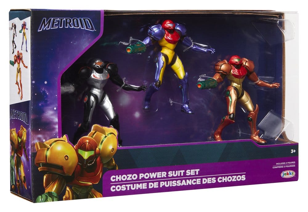 World of Nintendo Metroid Minifiguren 3er-Pack Chozo Power Suits 6 cm Image 6