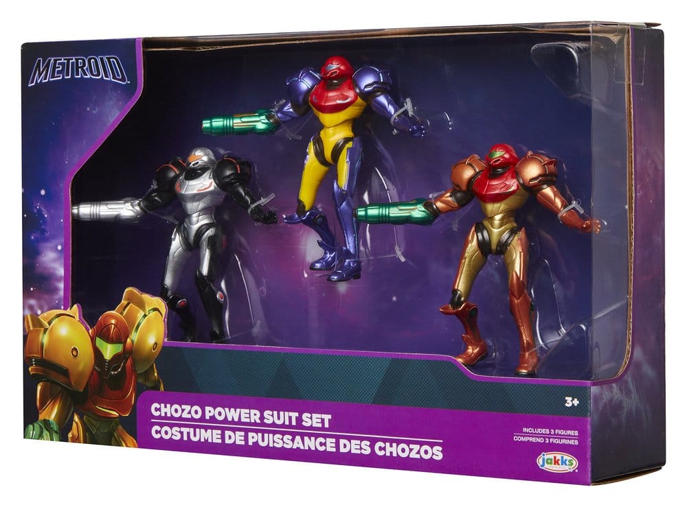 World of Nintendo Metroid Minifiguren 3er-Pack Chozo Power Suits 6 cm Image 7
