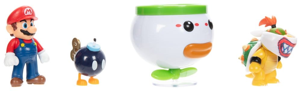 World of Nintendo Minifiguren 2er-Pack Mario and Bowser Jr. Clown Car 6 cm Image 3