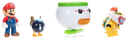 World of Nintendo Minifiguren 2er-Pack Mario and Bowser Jr. Clown Car 6 cm Image 3
