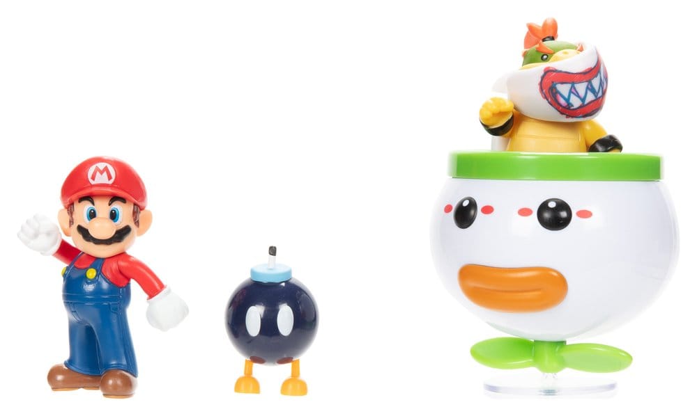 World of Nintendo Minifiguren 2er-Pack Mario and Bowser Jr. Clown Car 6 cm Image 5