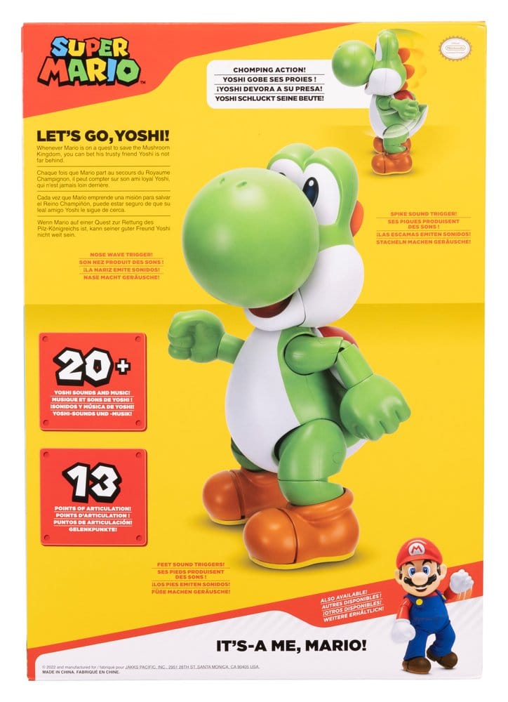 Super Mario Sprechende Actionfigur Let's Go! Yoshi! 36 cm Image 6