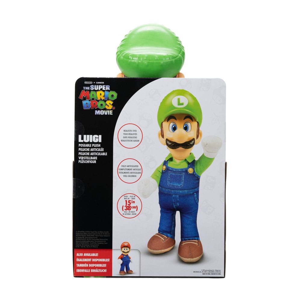 Der Super Mario Bros. Film Plüschfigur Luigi 30 cm Image 13