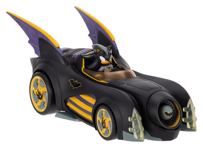 DC x Sonic - The Hedgehog Actionfigur mit Fahrzeug Shadow Batman & Batmobile 6 cm Image 1
