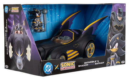 DC x Sonic - The Hedgehog Actionfigur mit Fahrzeug Shadow Batman & Batmobile 6 cm Image 3