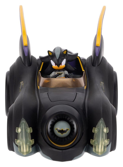 DC x Sonic - The Hedgehog Actionfigur mit Fahrzeug Shadow Batman & Batmobile 6 cm Image 6