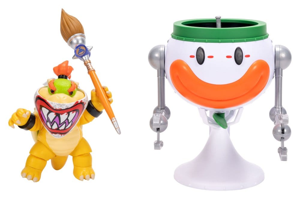 Der Super Mario Galaxy Film Actionfigur Bowser Jr. with Clown Car 13 cm Image 3