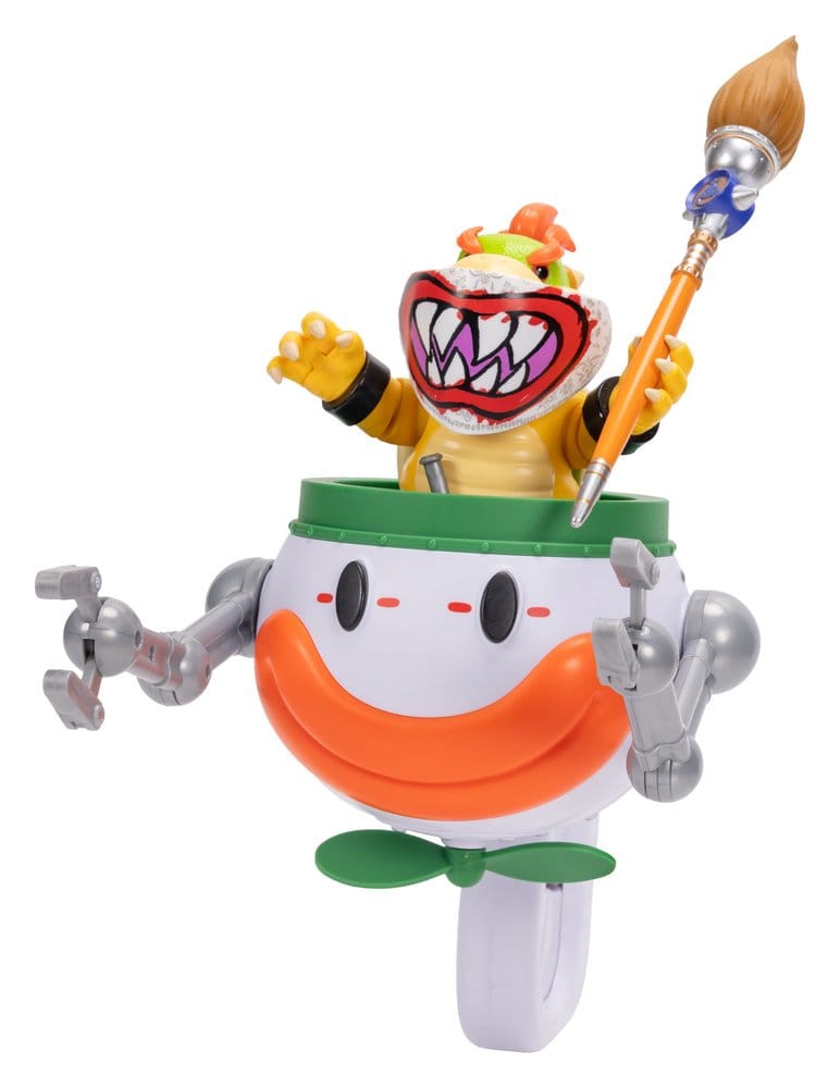 Der Super Mario Galaxy Film Actionfigur Bowser Jr. with Clown Car 13 cm Image 5