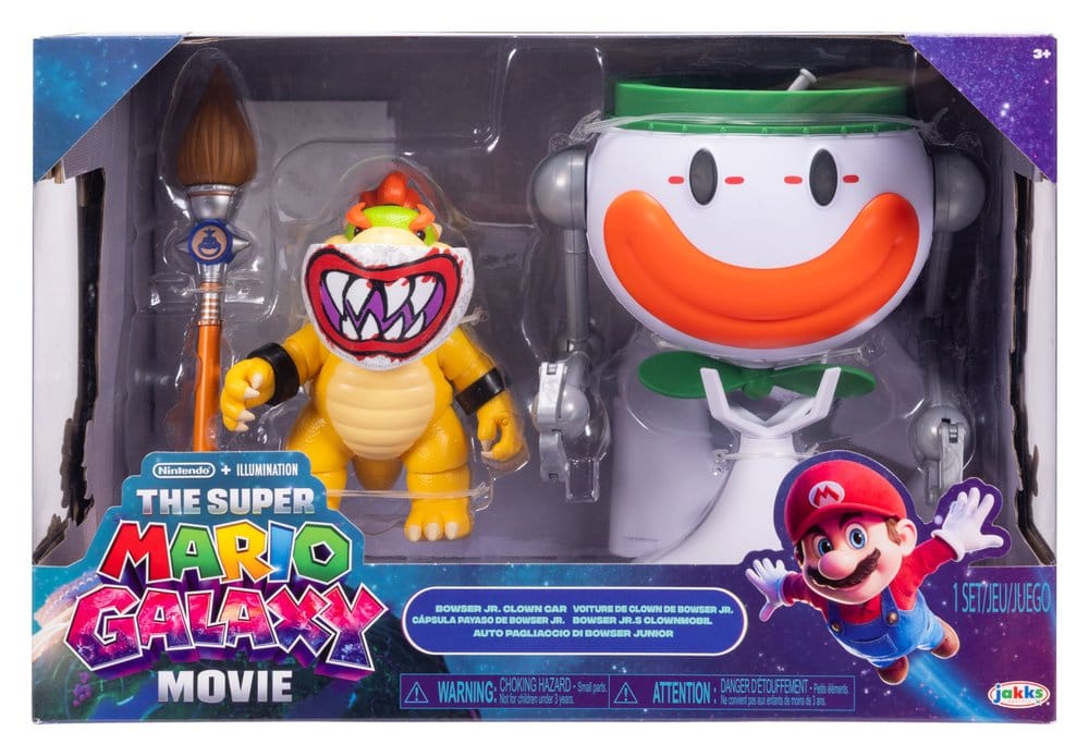 Der Super Mario Galaxy Film Actionfigur Bowser Jr. with Clown Car 13 cm Image 6