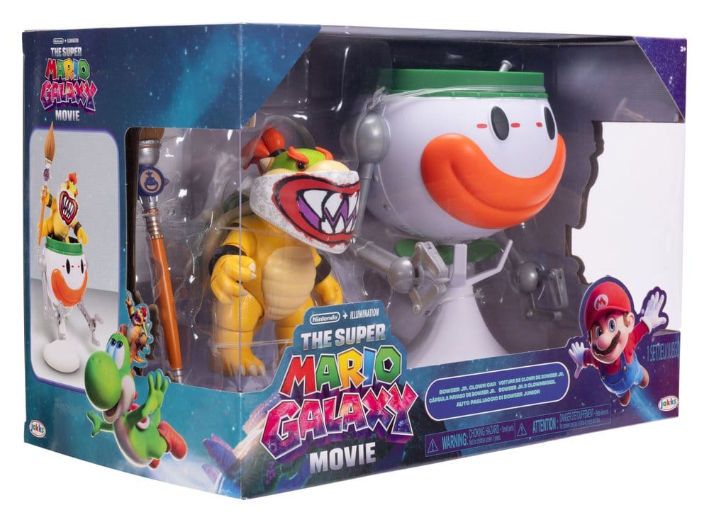 Der Super Mario Galaxy Film Actionfigur Bowser Jr. with Clown Car 13 cm Image 8