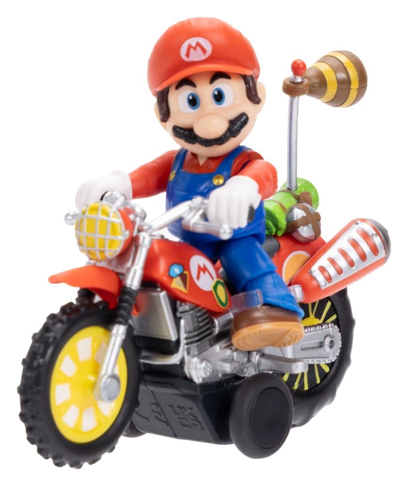 Der Super Mario Galaxy Film Actionfigur mit Rückziehmotorrad Mario 6 cm Image 2