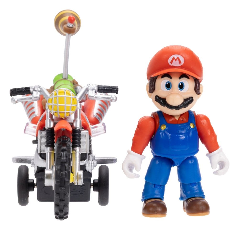 Der Super Mario Galaxy Film Actionfigur mit Rückziehmotorrad Mario 6 cm Image 3