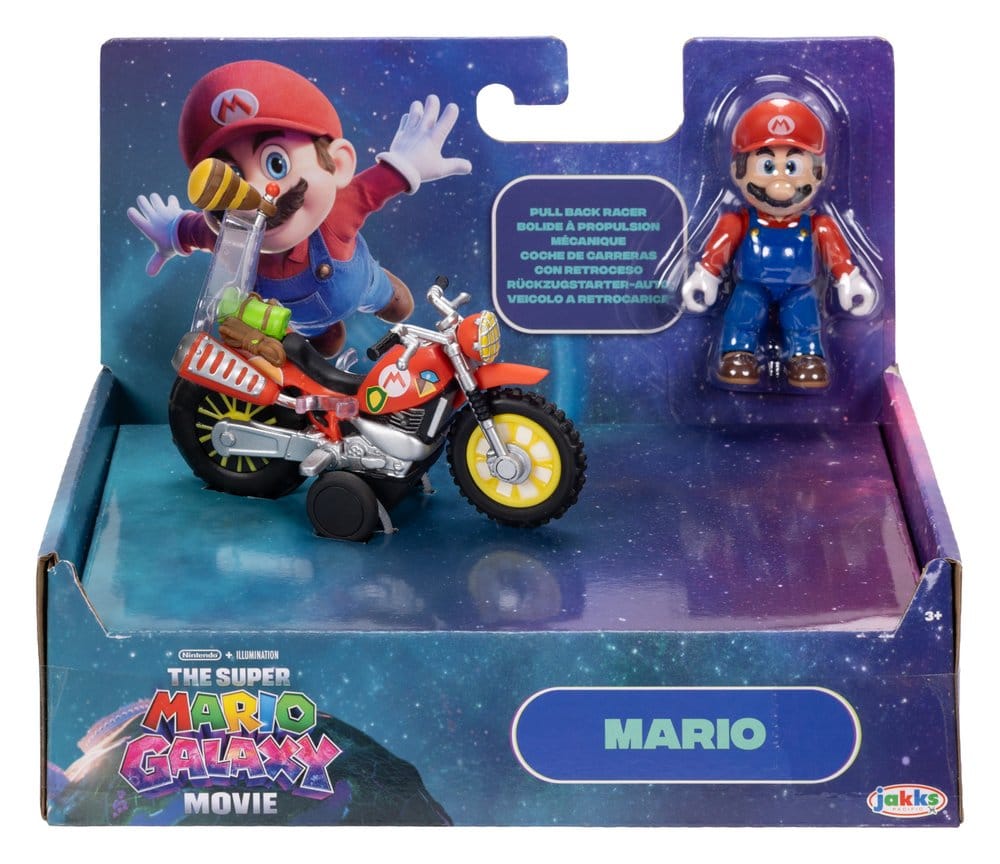 Der Super Mario Galaxy Film Actionfigur mit Rückziehmotorrad Mario 6 cm Image 4
