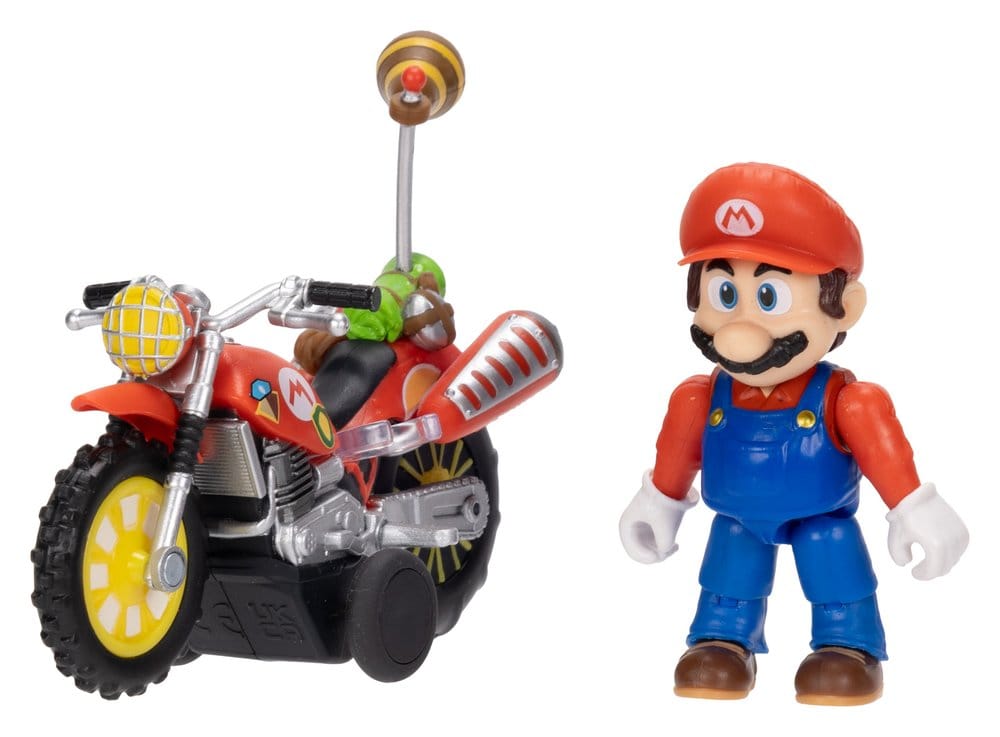 Der Super Mario Galaxy Film Actionfigur mit Rückziehmotorrad Mario 6 cm Image 9