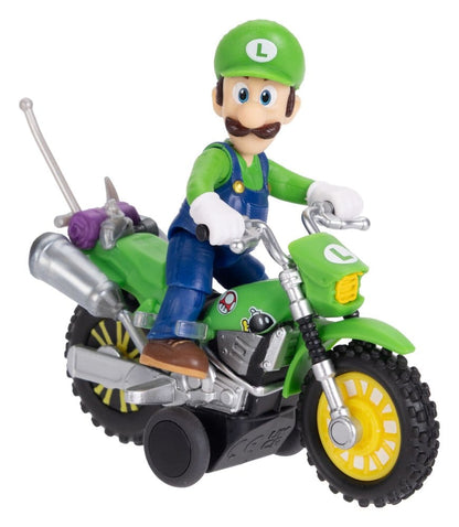Der Super Mario Galaxy Film Actionfigur mit Rückziehmotorrad Luigi 6 cm Image 1