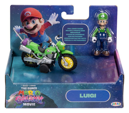 Der Super Mario Galaxy Film Actionfigur mit Rückziehmotorrad Luigi 6 cm Image 5