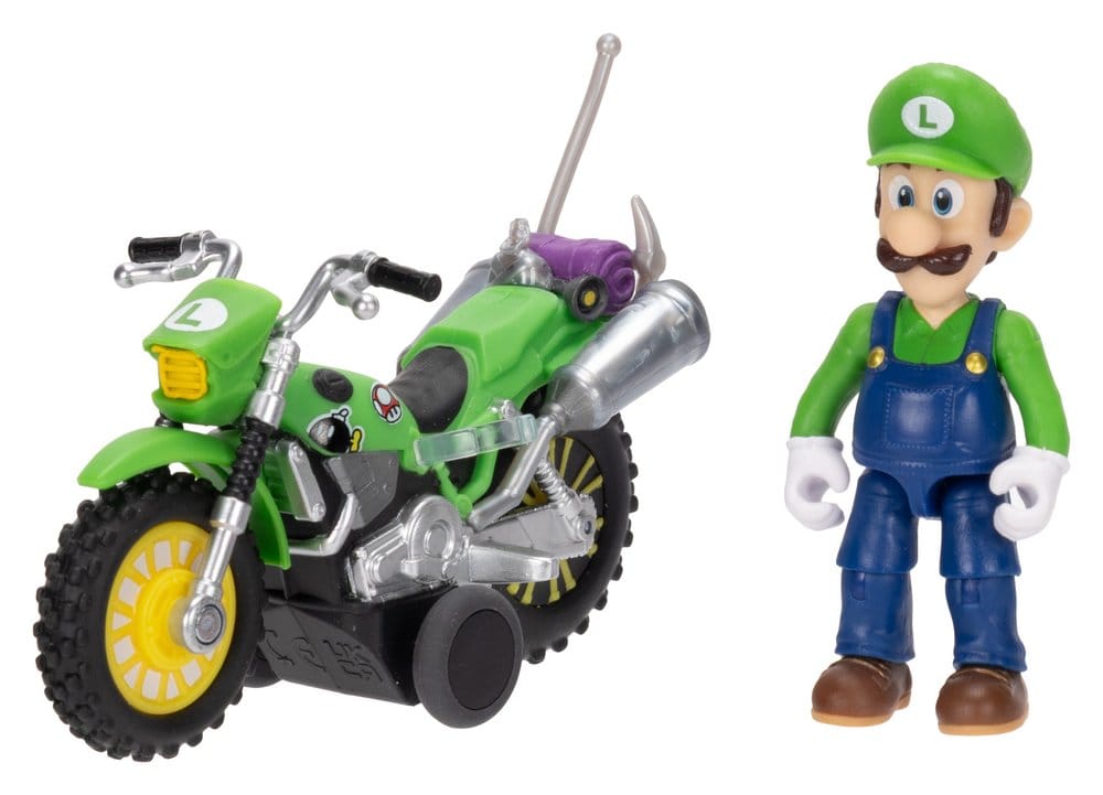 Der Super Mario Galaxy Film Actionfigur mit Rückziehmotorrad Luigi 6 cm Image 7