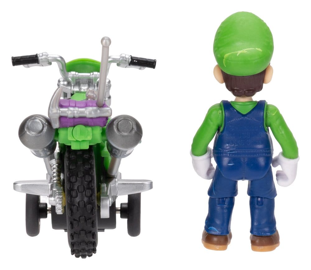 Der Super Mario Galaxy Film Actionfigur mit Rückziehmotorrad Luigi 6 cm Image 9
