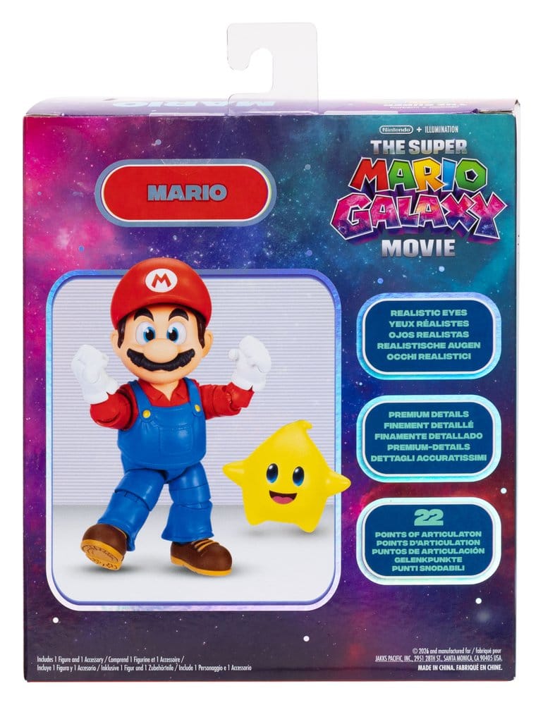 Der Super Mario Galaxy Film Actionfigur Mario 13 cm Image 5