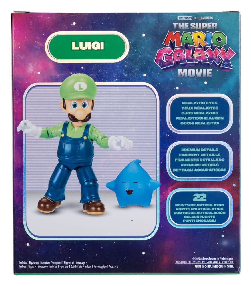 Der Super Mario Galaxy Film Actionfigur Luigi 13 cm Image 5