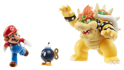 World of Nintendo Actionfiguren 3er-Pack Mario vs. Bowser Lava Battle Image 2