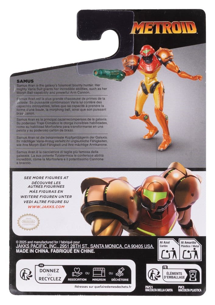 World of Nintendo Metroid Actionfigur Samus 6 cm Image 5