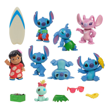 Lilo & Stitch Minifiguren 8er-Pack Stitch Deluxe Figure Set 7 cm Image 1