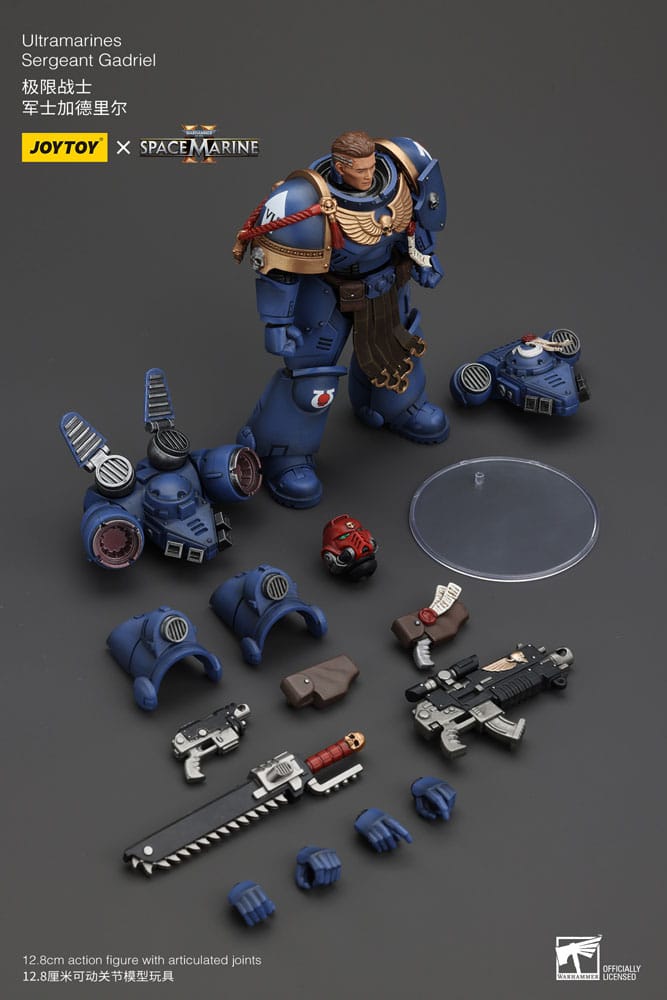 Warhammer 40k Actionfigur 1/18 Uitramarines Sergeant Gadriel 13 cm Image 9