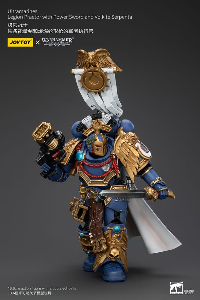 Warhammer The Horus Heresy Actionfigur 1/18 Ultramarines Legion Praetor with Power Sword and Volkite Serpenta 20 cm Image 7