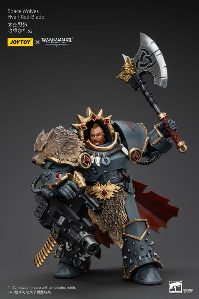 Warhammer The Horus Heresy Actionfigur 1/18 Space Wolves Hvarl Red-Blade 14 cm Image 4