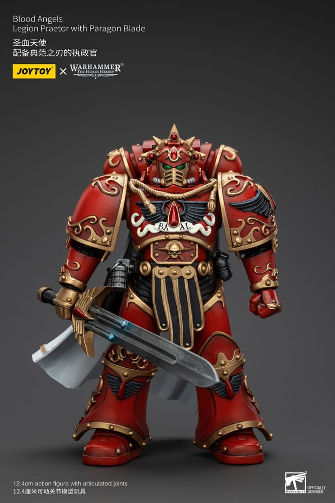 Warhammer The Horus Heresy Actionfigur 1/18 Blood Angels Legion Praetor with Paragon Blade 13 cm Image 1