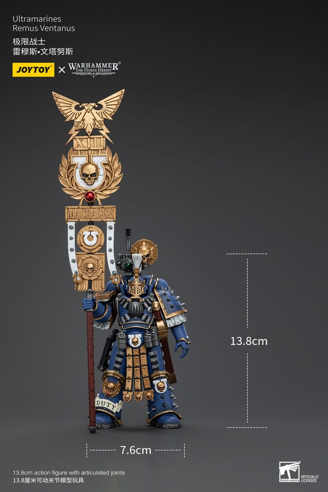 Warhammer The Horus Heresy Actionfigur 1/18 Ultramarines Remus Ventanus 14 cm Image 15