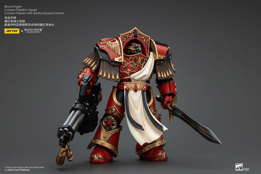 Warhammer The Horus Heresy Actionfigur 1/18 Blood Angels Crimson Paladins Squad Crimson Paladin with Iliastus Assault Cannon 14 cm Image 2