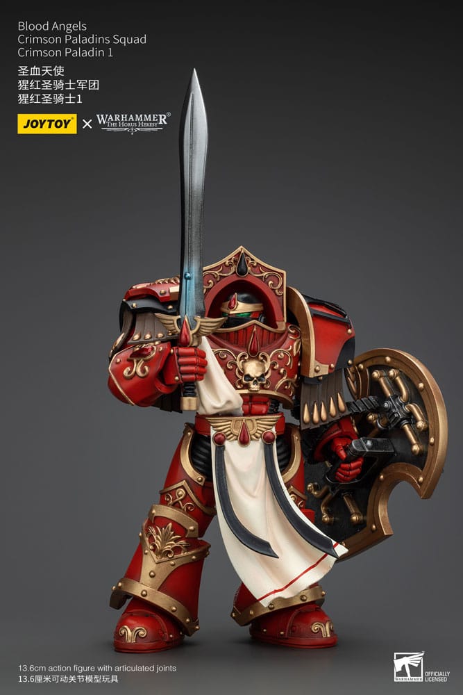Warhammer The Horus Heresy Actionfigur 1/18 Blood Angels Crimson Paladins Squad Crimson Paladin 1 14 cm Image 1