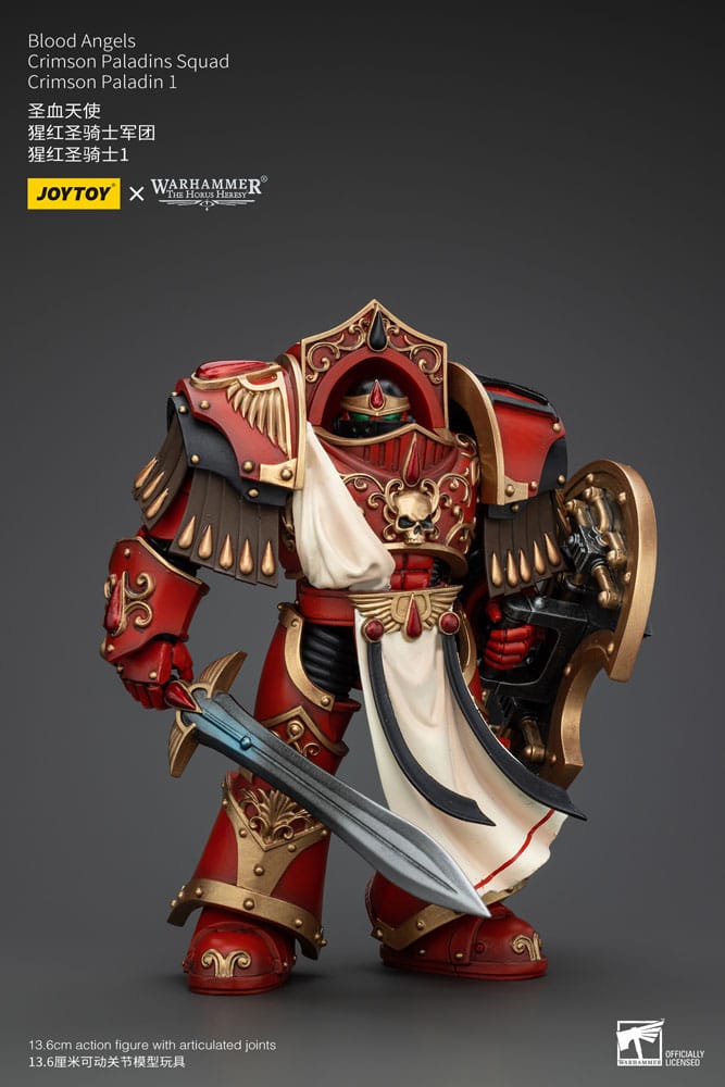 Warhammer The Horus Heresy Actionfigur 1/18 Blood Angels Crimson Paladins Squad Crimson Paladin 1 14 cm Image 3