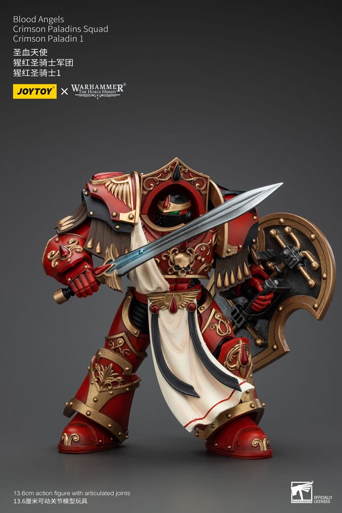 Warhammer The Horus Heresy Actionfigur 1/18 Blood Angels Crimson Paladins Squad Crimson Paladin 1 14 cm Image 5