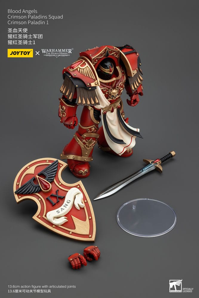 Warhammer The Horus Heresy Actionfigur 1/18 Blood Angels Crimson Paladins Squad Crimson Paladin 1 14 cm Image 8