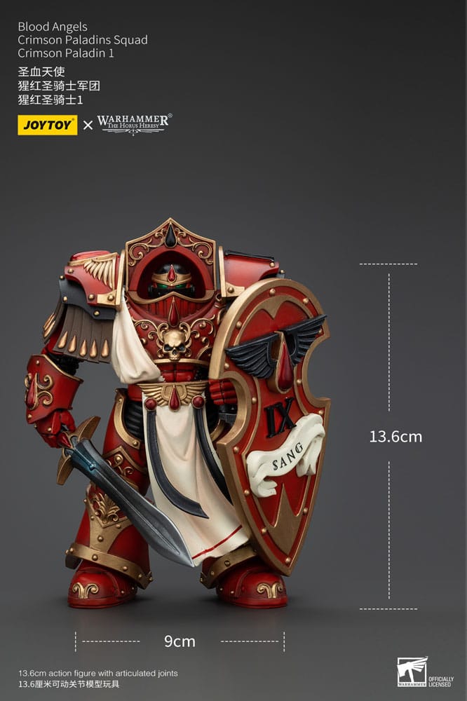 Warhammer The Horus Heresy Actionfigur 1/18 Blood Angels Crimson Paladins Squad Crimson Paladin 1 14 cm Image 9