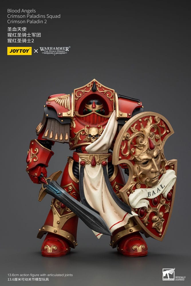 Warhammer The Horus Heresy Actionfigur 1/18 Blood Angels Crimson Paladins Squad Crimson Paladin 2 14 cm Image 1