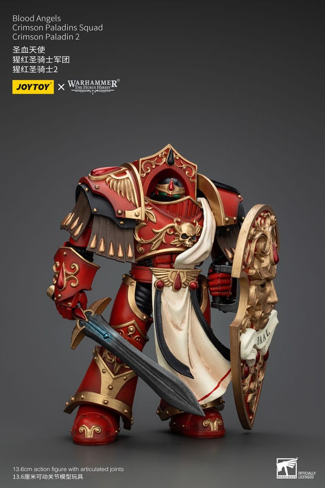 Warhammer The Horus Heresy Actionfigur 1/18 Blood Angels Crimson Paladins Squad Crimson Paladin 2 14 cm Image 4